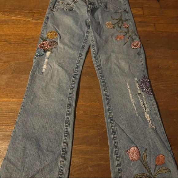 Z. Cavaricci Denim - Z. Cavaricci Blue Flare Wide Leg Jeans